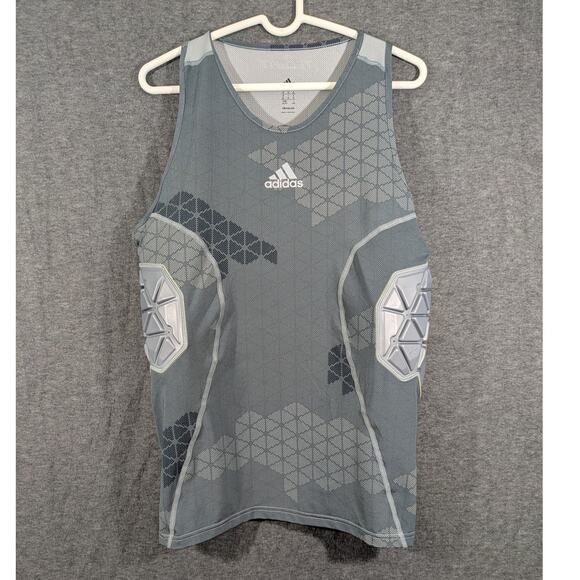 adidas Other - Adidas Climacool Techfit 3 Padded Compression Gray Tank Top Size XL